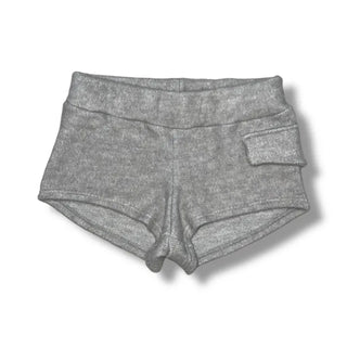 Fluffy knit angora shorts