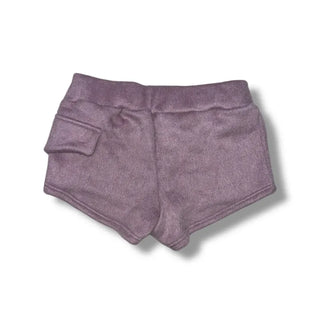 Fluffy knit angora shorts