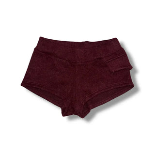 Fluffy knit angora shorts