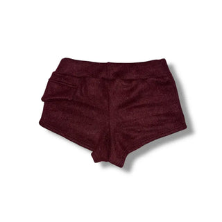 Fluffy knit angora shorts