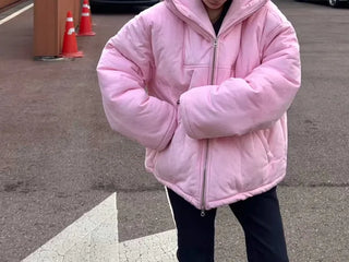 Suede puffer big padding