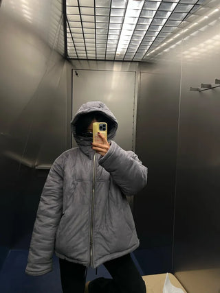 Suede puffer big padding