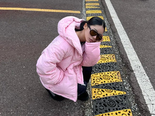 Suede puffer big padding