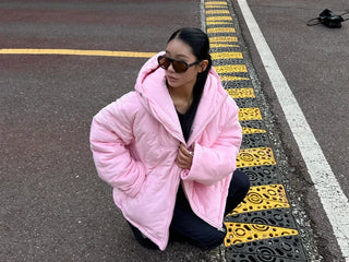 Suede puffer big padding
