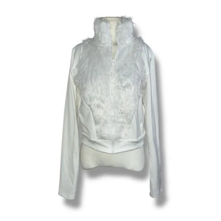 Toxic Fur Color Block Zip-up