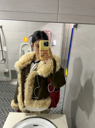 Girlish Suede Mustang Fur