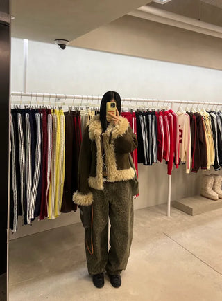 Girlish Suede Mustang Fur