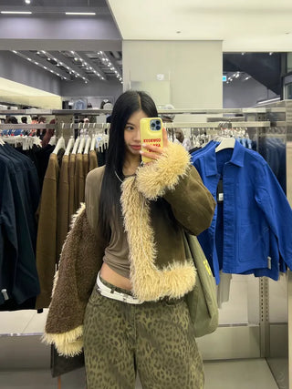 Girlish Suede Mustang Fur