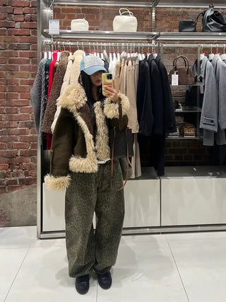 Girlish Suede Mustang Fur