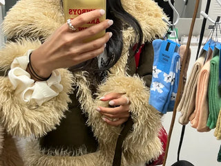 Girlish Suede Mustang Fur