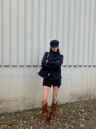 *Spring New Arrival* Koai High Neck Elton Half Coat