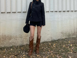 *Spring New Arrival* Koai High Neck Elton Half Coat