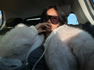 Marshmell Hooded Fur Jacket