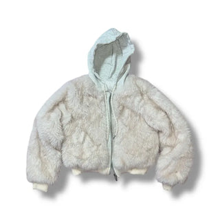 Marshmell Hooded Fur Jacket