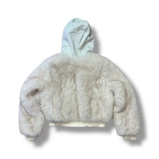 Marshmell Hooded Fur Jacket