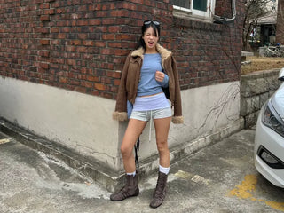 Back pocket drape shorts