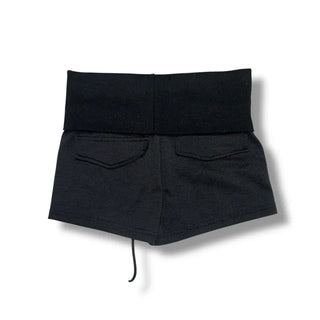 Back pocket drape shorts