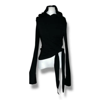 Side strap hooded top