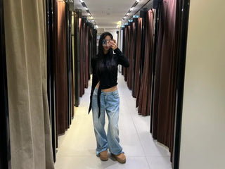 Side strap hooded top