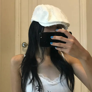 Super Natural Crack Feather Damage Hunting Cap