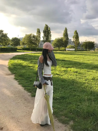 Super Natural Crack Feather Damage Hunting Cap