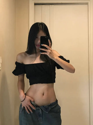 Puff Sleeve Punching Blouse