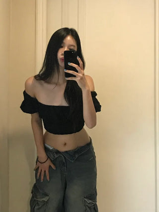 Puff Sleeve Punching Blouse