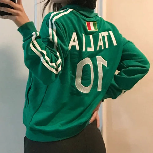 Italia 10 Jersey Zip-up