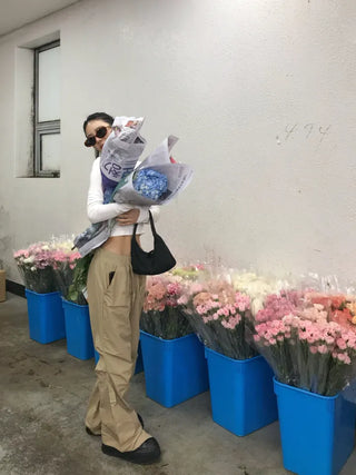 Girls low rise cargo pants