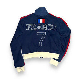 France 7 Crop Jersey Zip-up
