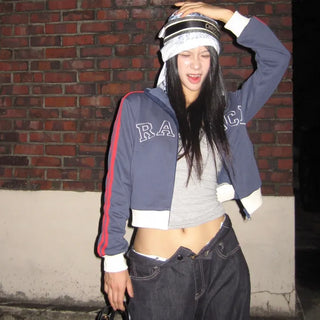 France 7 Crop Jersey Zip-up