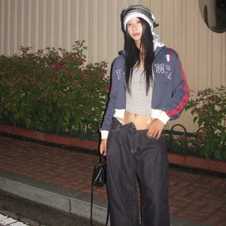 France 7 Crop Jersey Zip-up