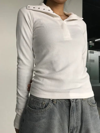 katie half-neck top