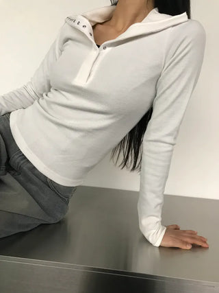 katie half-neck top