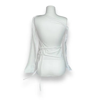 Raina Ribbon Half-Shoulder Long-Sleeve T-Shirt