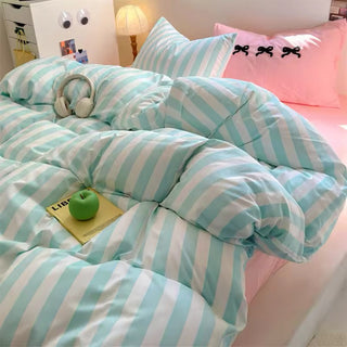 Blue Plaid Bedding Set