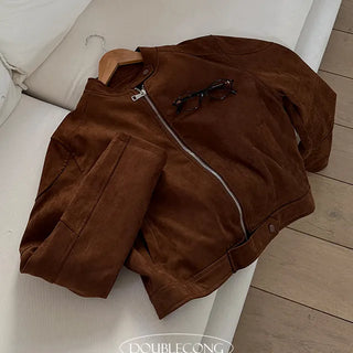 Early No Callar Suede Jacket