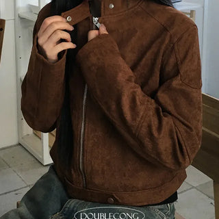 Early No Callar Suede Jacket
