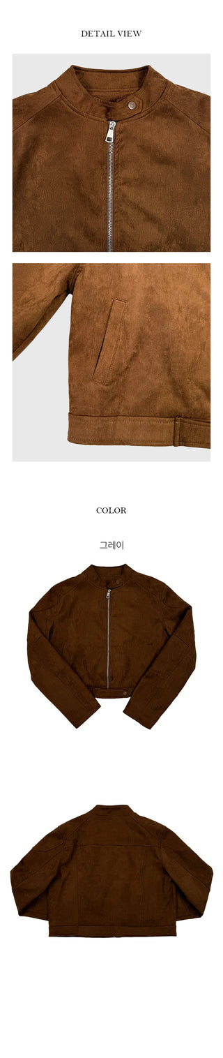 Early No Callar Suede Jacket
