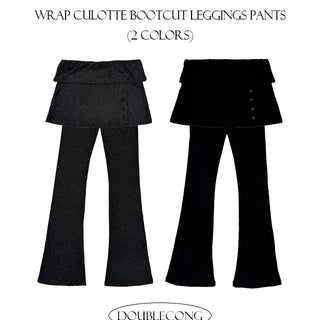 Wrap Culotte Bootcut Leggings Pants