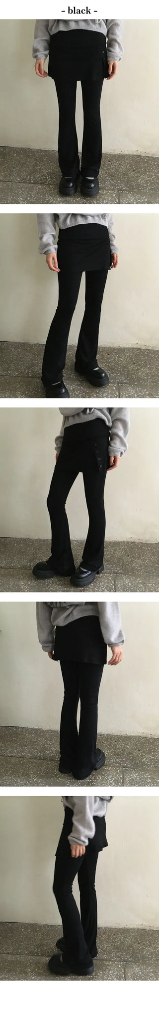 Wrap Culotte Bootcut Leggings Pants