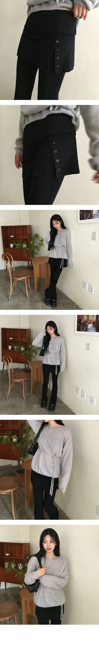 Wrap Culotte Bootcut Leggings Pants