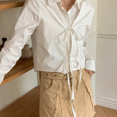 Two Styling Ribbon Point Shirt