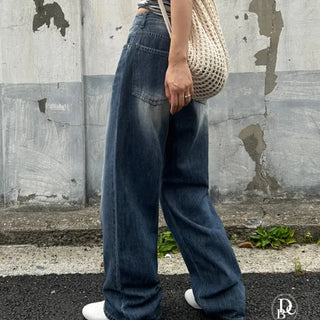 Summer Fabric Bebe Loose Wide Denim Pants
