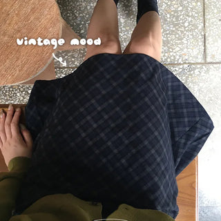 Only Check Midi Skirt