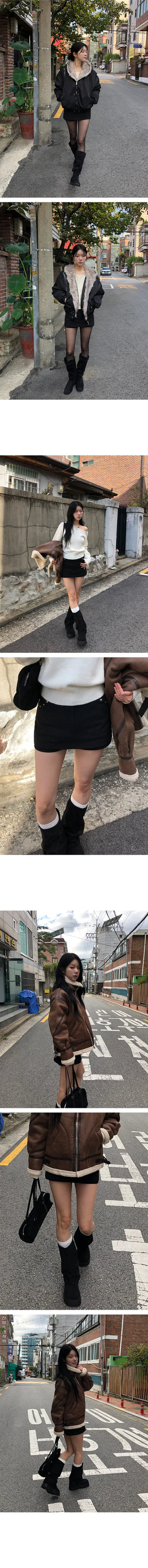 Siri Studded Cotton Mini Skirt