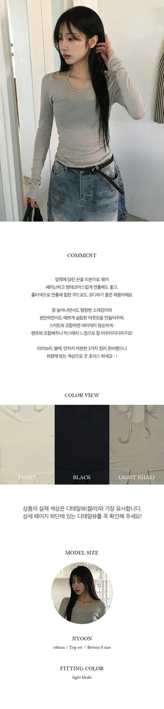 May Tencel Ribbon Tee