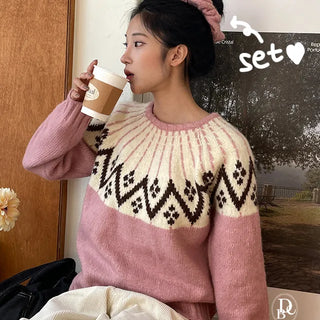 Draw Nordic Hairband Set Knit