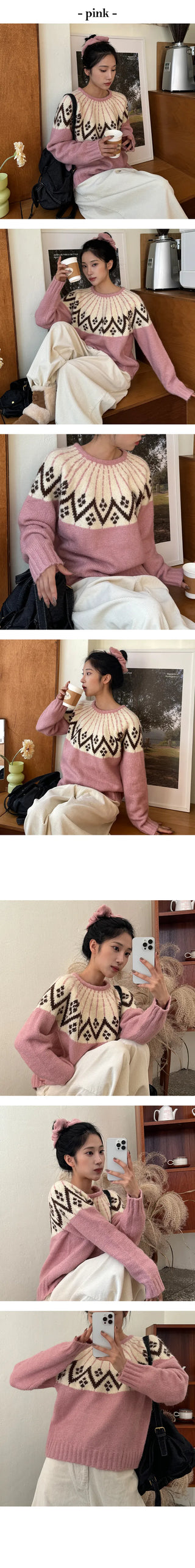 Draw Nordic Hairband Set Knit
