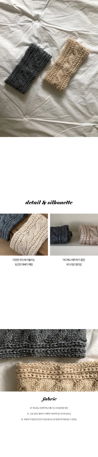 Kona Wool Knit Twisted Hairband